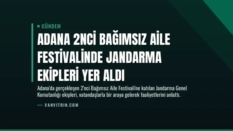 Adana 2nci Bağımsız Aile Festivalinde Jandarma Ekipleri Yer Aldı