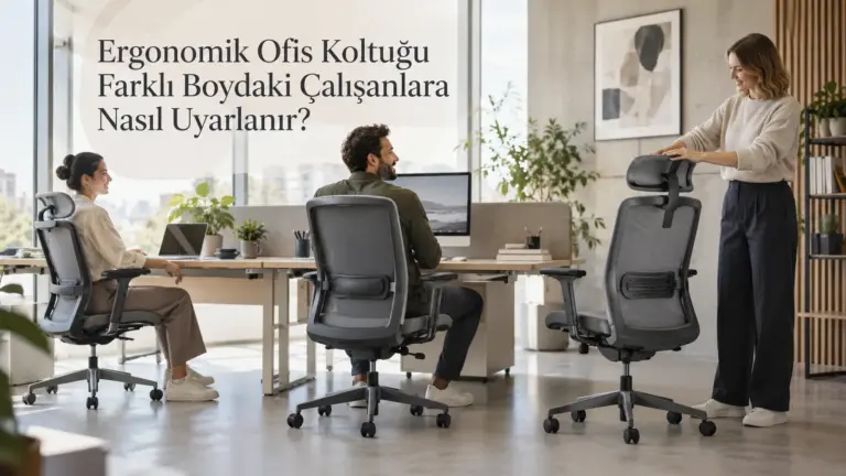 Ergonomik Ofis Koltuğu Farklı Boydaki Çalışanlara Nasıl Uyarlanır?