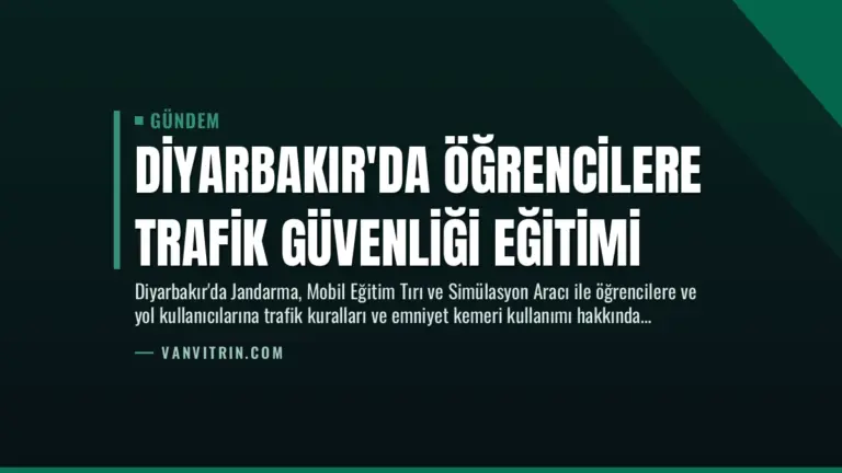 Diyarbakır’da Öğrencilere Trafik Güvenliği Eğitimi