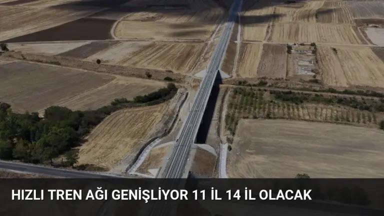 Hızlı Tren Ağı Genişliyor 11 İl 14 İl Olacak