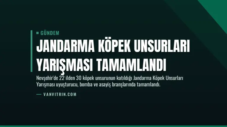Jandarma Köpek Unsurları Yarışması Tamamlandı