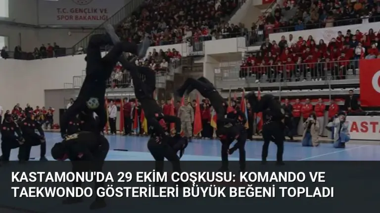 Kastamonu'da 29 Ekim Coşkusu: Komando ve Taekwondo Gösterileri Büyük Beğeni Topladı